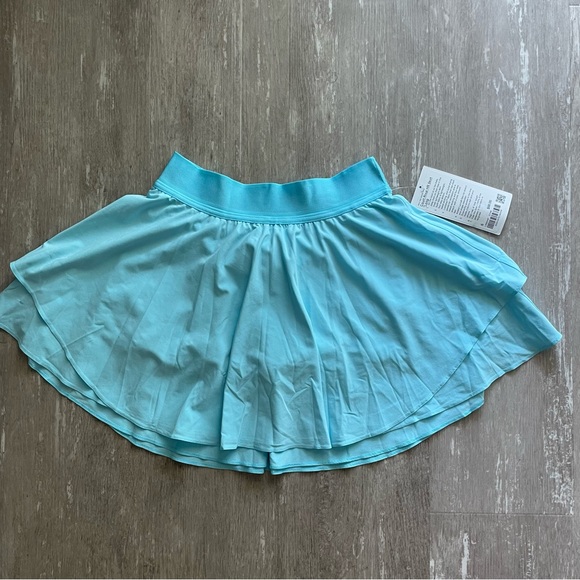 LAST ONE! NWT Lululemon Court Rival High-Rise HR Skirt Long in Cyan Blue - Picture 2 of 7